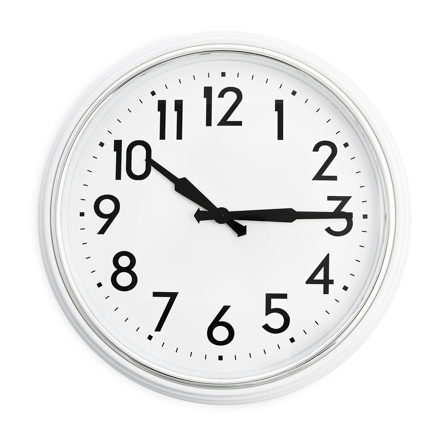 White Classic Collection Clock 23" Home Store + More